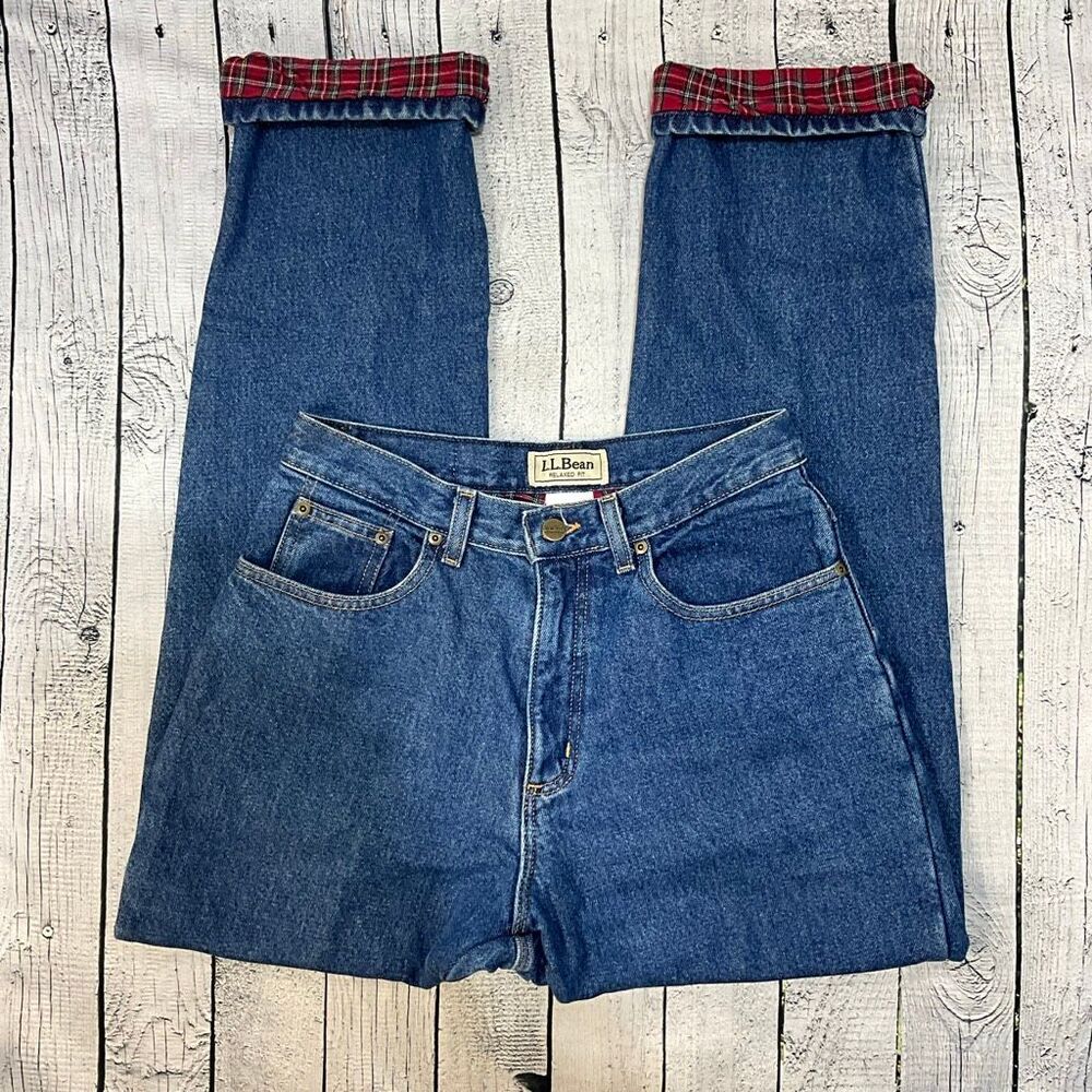 VINTAGE L.L. BEAN Flannel Lined Jeans